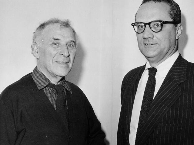 Marc Chagall and Varian Fry in an undated IRC photo