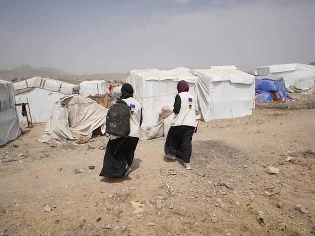 Part of Dr. Waood’s job requires travelling long distances with the mobile health team to displacement camps, where many families still live today. 