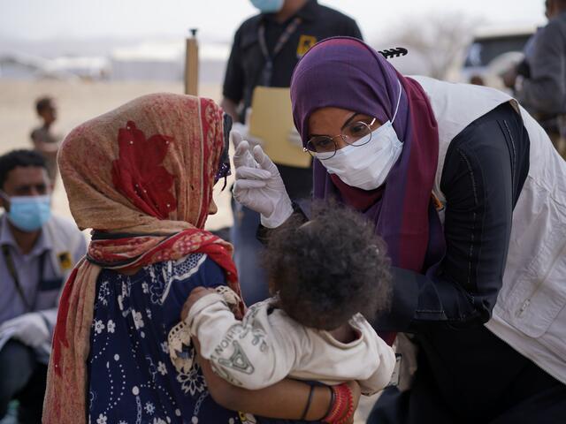 Dr. Waood makes sure that everyone gets the proper diagnosis and receives the free medicines provided by the IRC. 