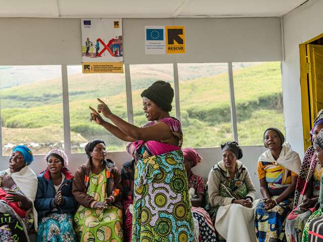 Thanks to funding from the EU, Imani and other members of the community are able to gather regularly at the CBO for a support session.