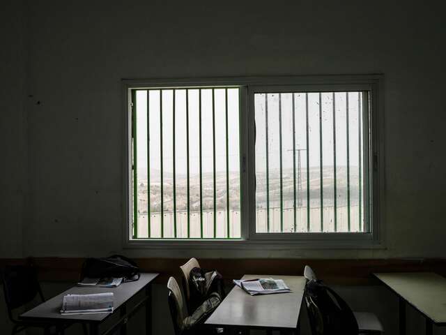 A view of the classroom where Ali teaches. 