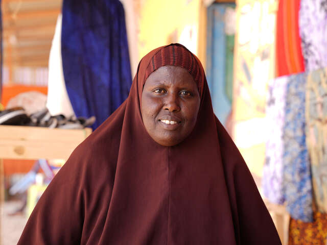 Woman smiling