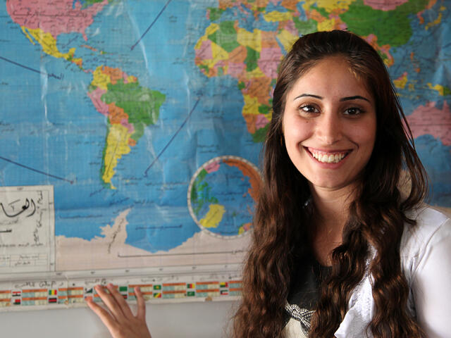 Syrian teenager in an Iraqi camp for refugees