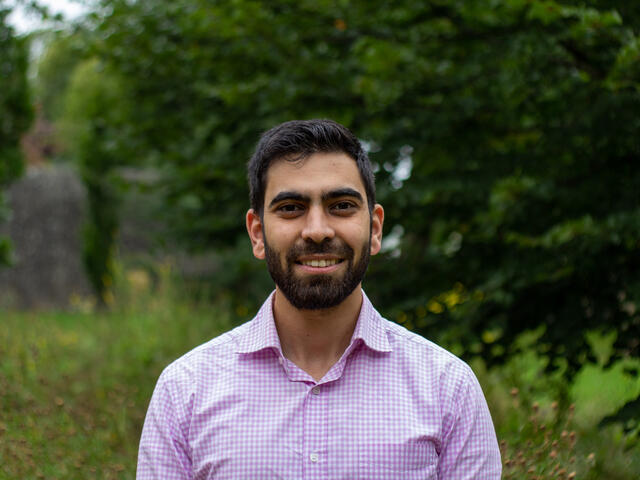 Abdul Rahaman smiles at the camera.