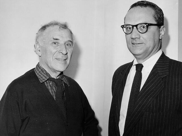 Marc Chagall and Varian Fry in an undated IRC photo