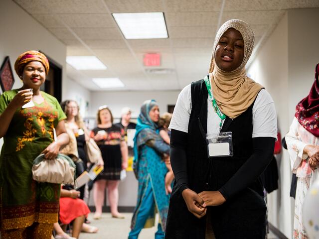 Youth Futures student, Rukaiya, serenaded guests with her beautiful voice as we cut the cake!