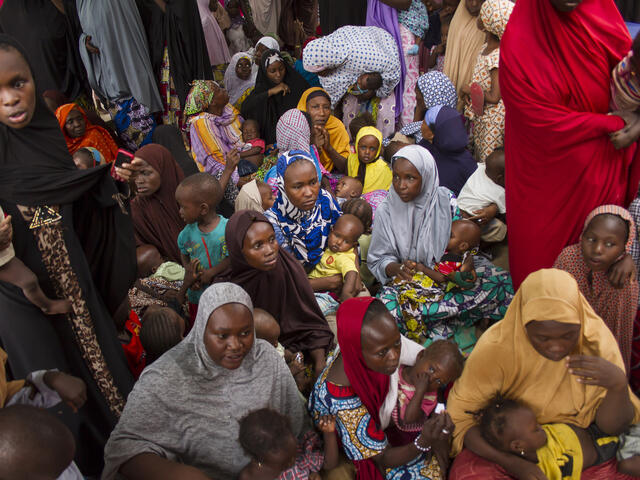 women children nutrition clinic health famine nigeria maiduguri