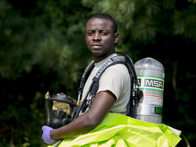 Congolese refugee works as a bio-environmental engineering technician in New Jersey