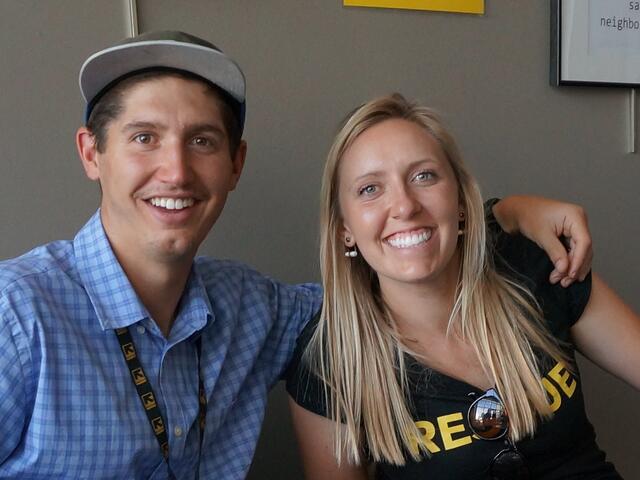 Interns assist clients as they check into IRC SLC's annual health fair. 