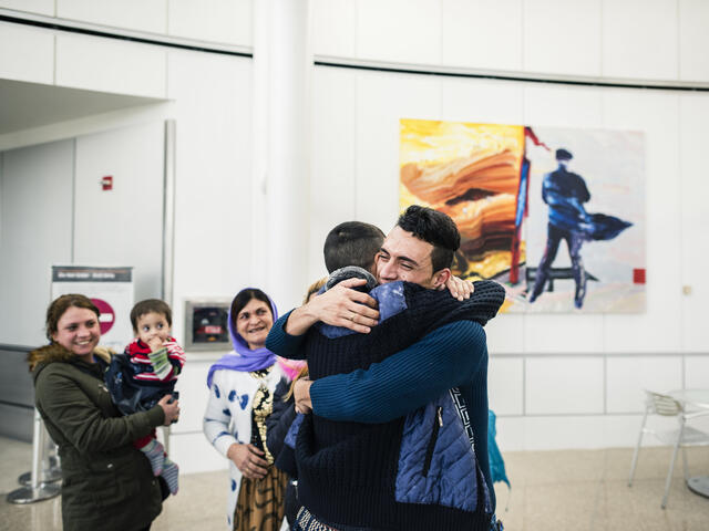 Yazidi family reunites in Seattle after Trump's travel ban