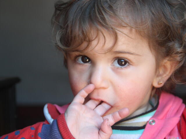 A Syrian child living in Idlib
