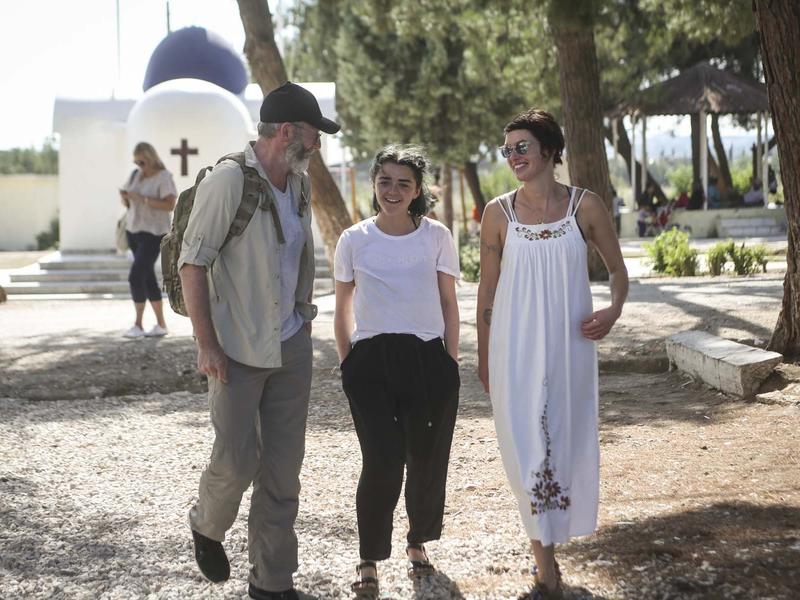 "Game of Thrones" actors Liam Cunningham, Maisie Williams and Lena Headey visit IRC programs for refugees in Greece. "Game of Thrones" actors Liam Cunningham, Maisie Williams and Lena Headey walk through a refugee settlement where the IRC works in Greece.