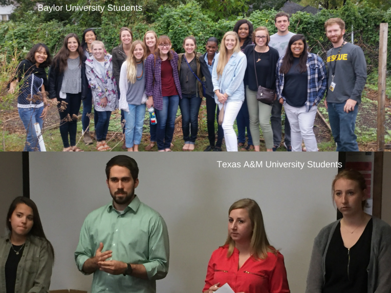 Students from Baylor University and Texas A&M University University, Students, Texas