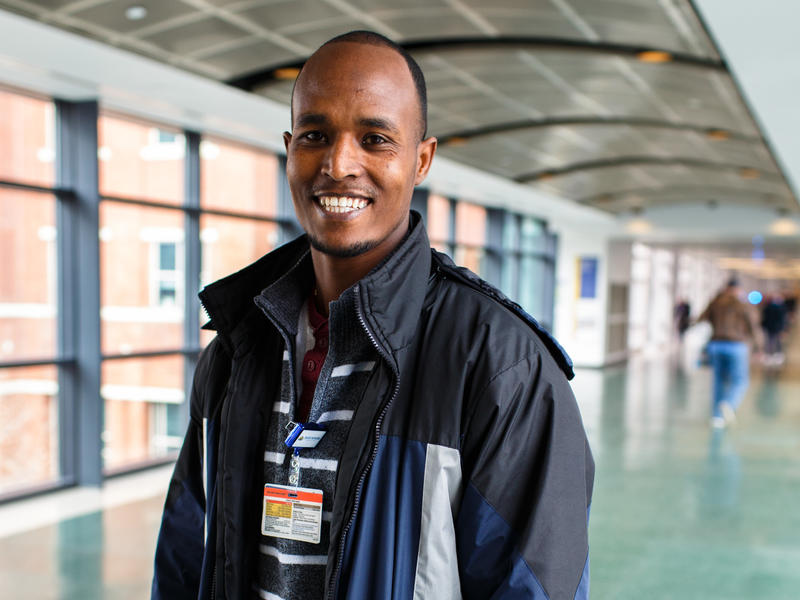 Mulu Bahre at John Hopkins Hospital in Baltimore. Photo: Keith Lane/IRC Mulu Bahre at John Hopkins Hospital in Baltimore