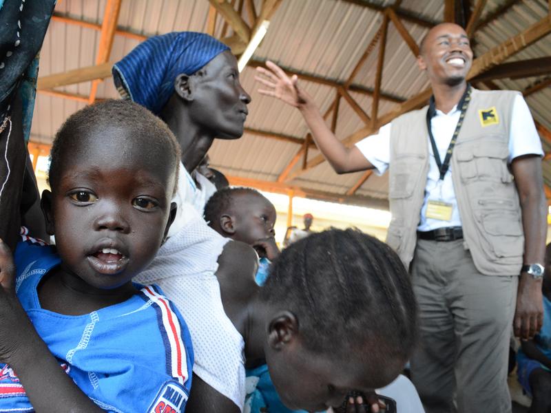 South Sudanese refugees await treatment at an IRC-led hospital in Kakuma, Kenya refugees cholera Kenya