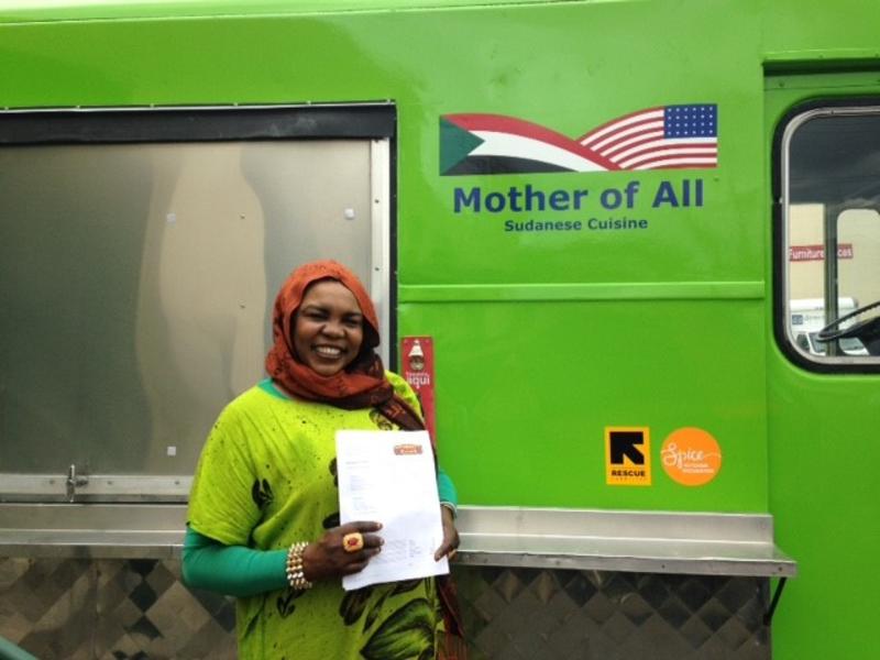 Chef Kaltum is the owner of a food truck, one of several opened with the help of the International Rescue Committee's Spice Kitchen Incubator. Chef Kaltum is the owner of a food truck, one of several opened with the help of the International Rescue Committee's Spice Kitchen Incubator.