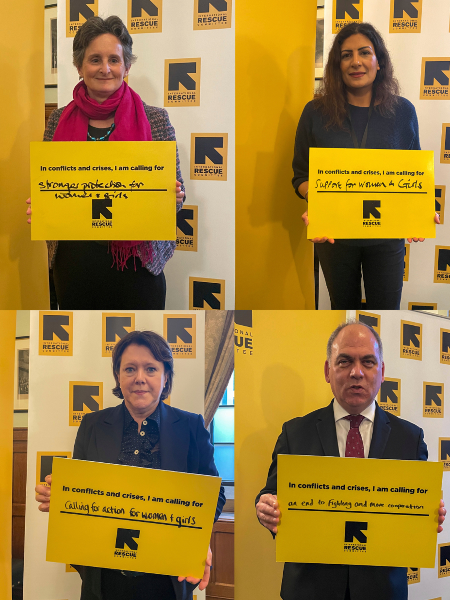 Parliamentarians supporting IRC's work on world’s worst crises.