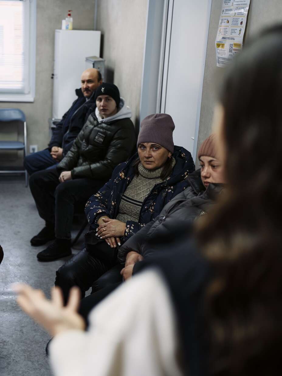 우크라이나 수미 지역의 국제구조위원회 진료소