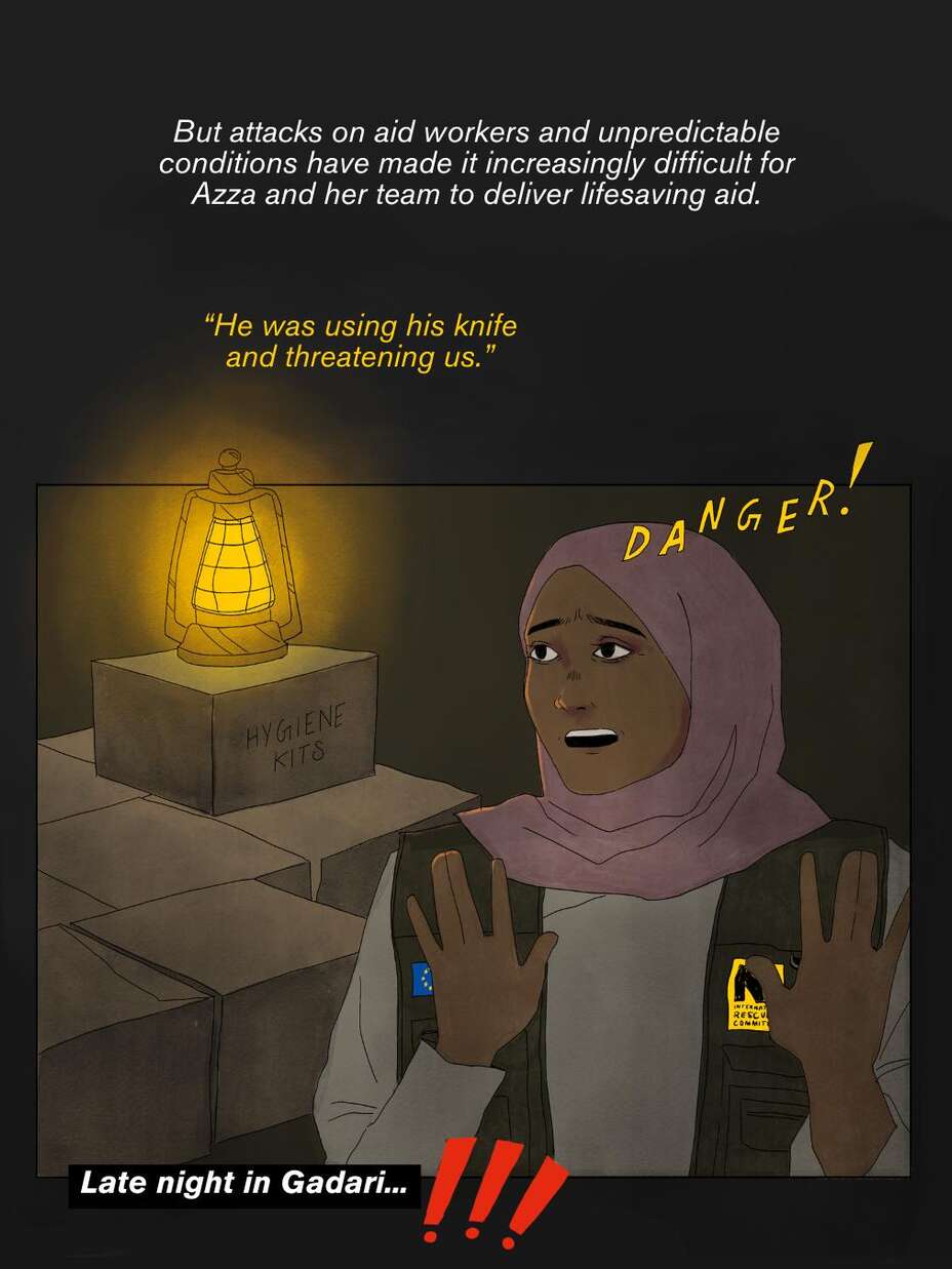 Attacks on aid workers illustration