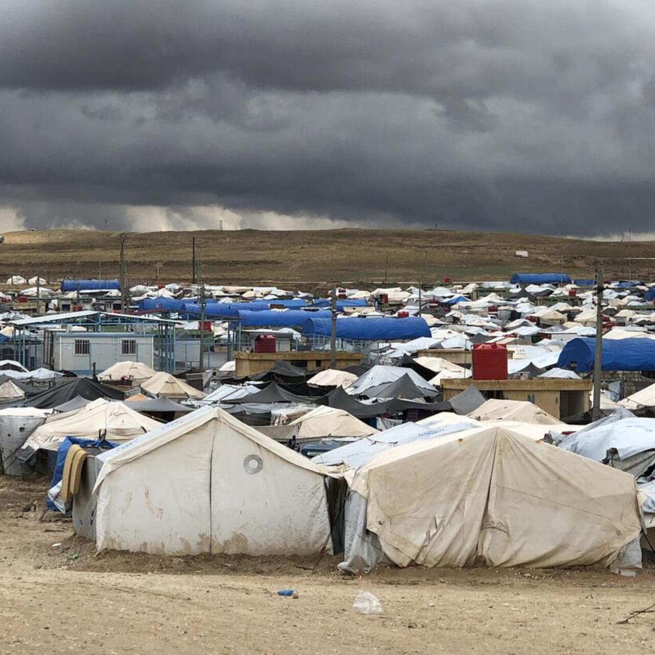 Al Hol flyktingläger i nordöstra Syrien