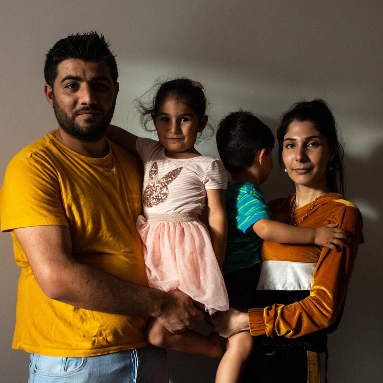 Image of a smiling family
