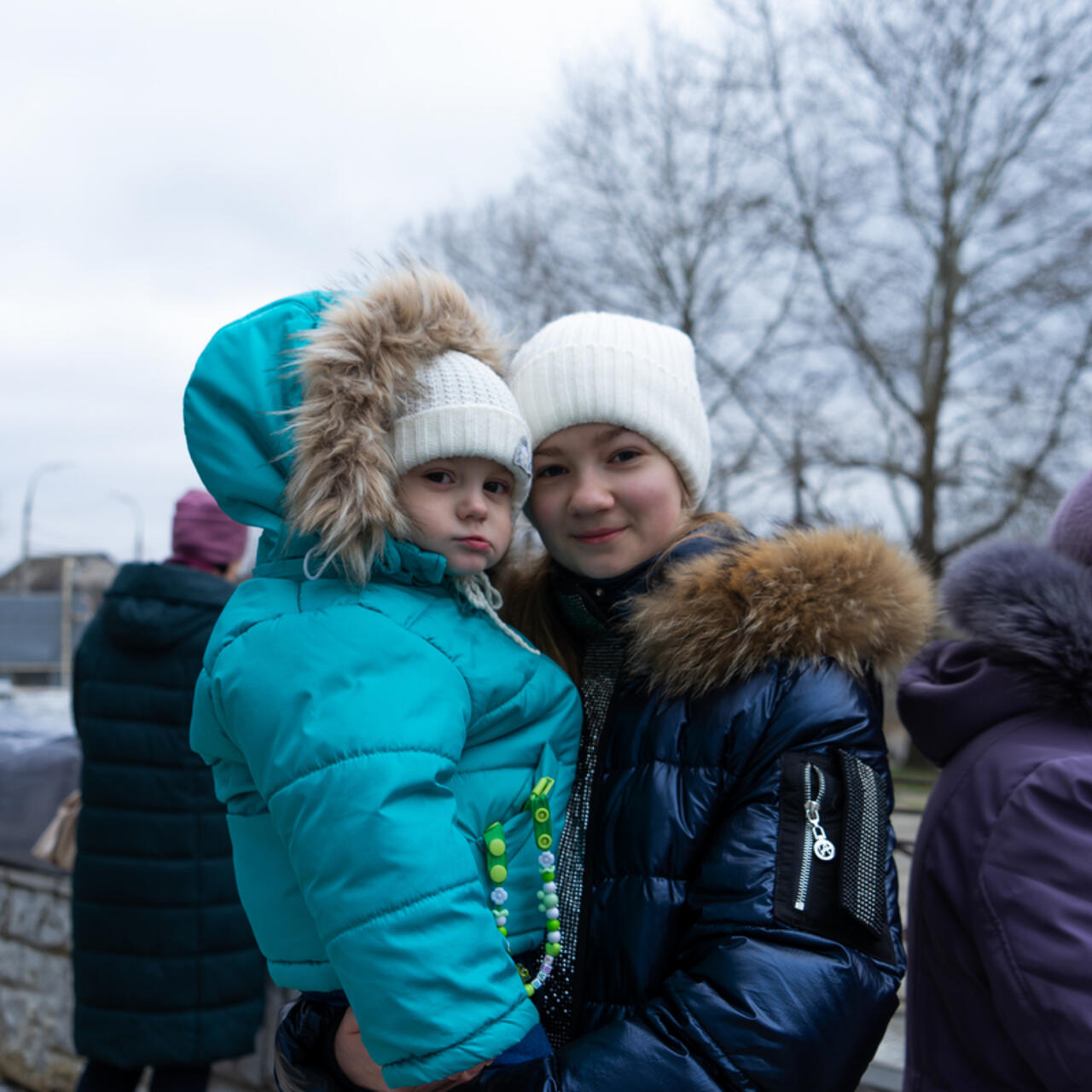 Little girl with her mother