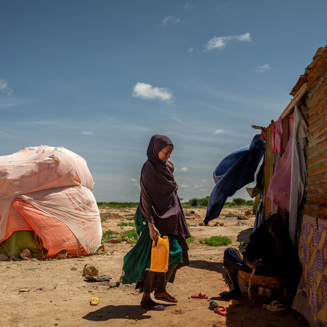 Halima is a displaced mother of five who received access to clean water through the IRC.
