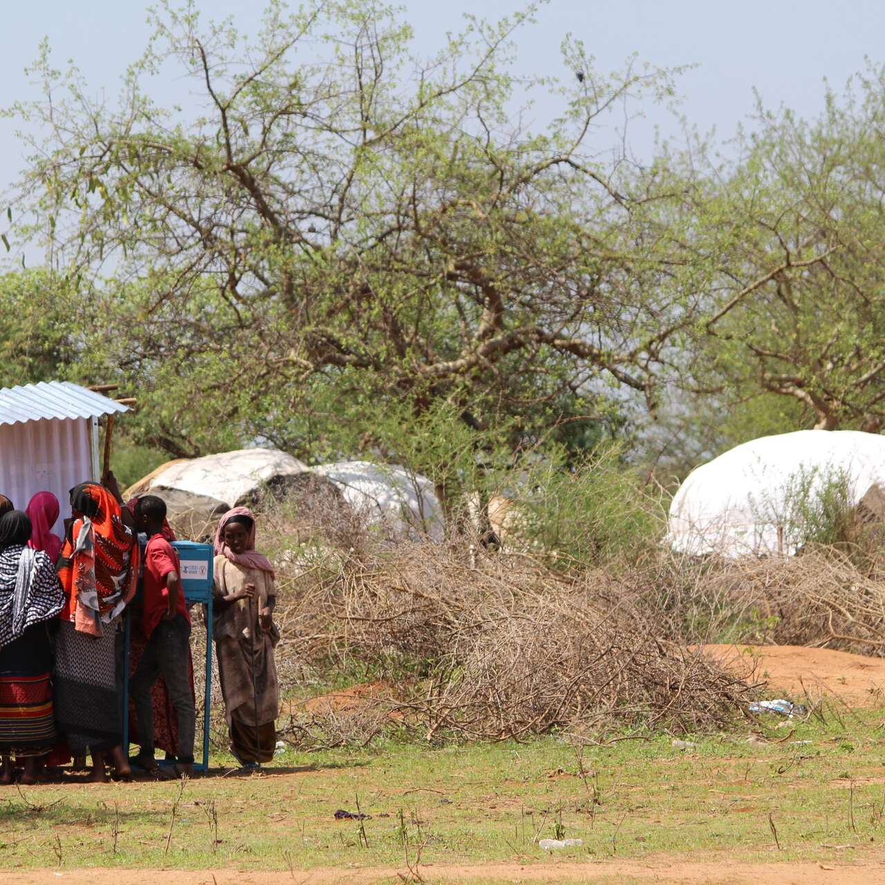 Some of the residents of the Hudet IDP site, in the Somali Regional State.