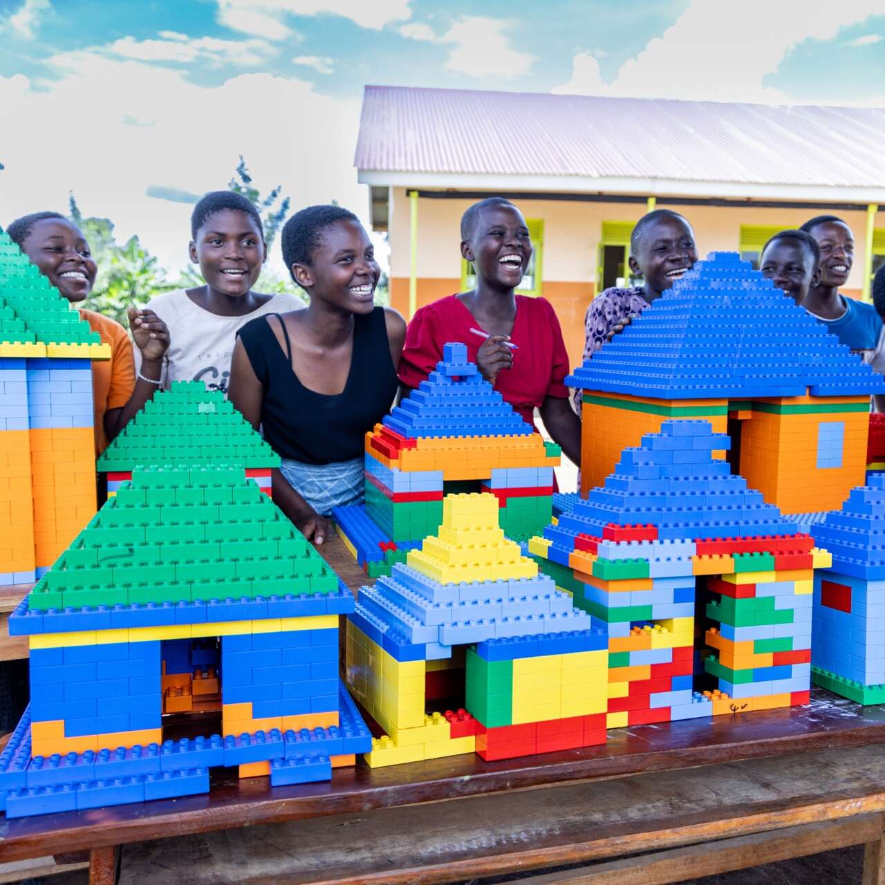 Children participate at an IRC educational program in Uganda.