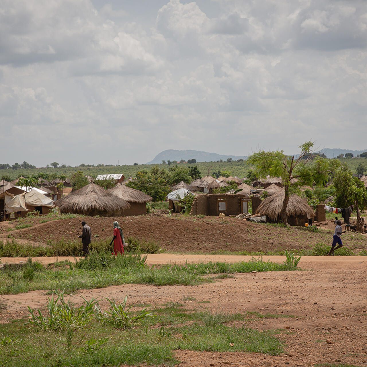 Wide angel shot of Bidi Bidi refugee settlement