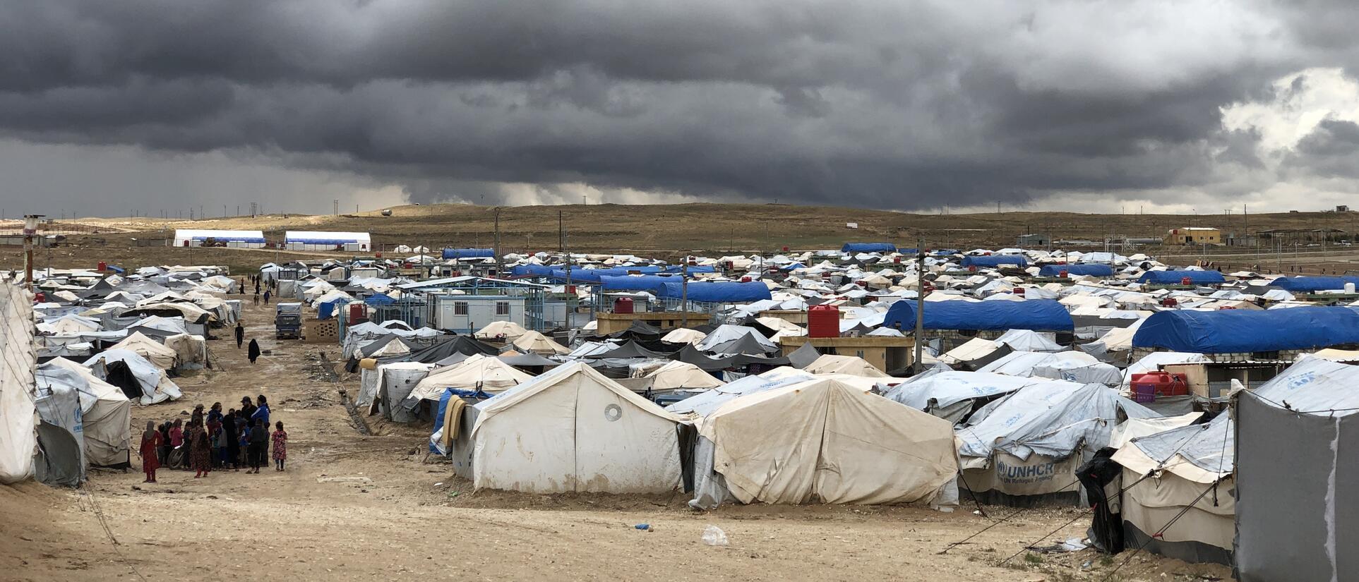 Al Hol flyktingläger i nordöstra Syrien