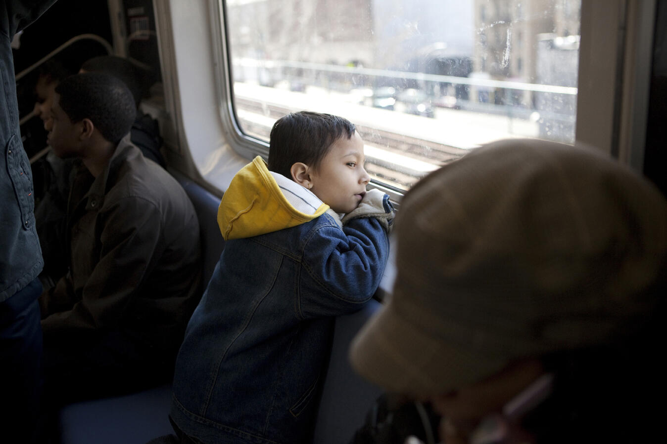 Child by window