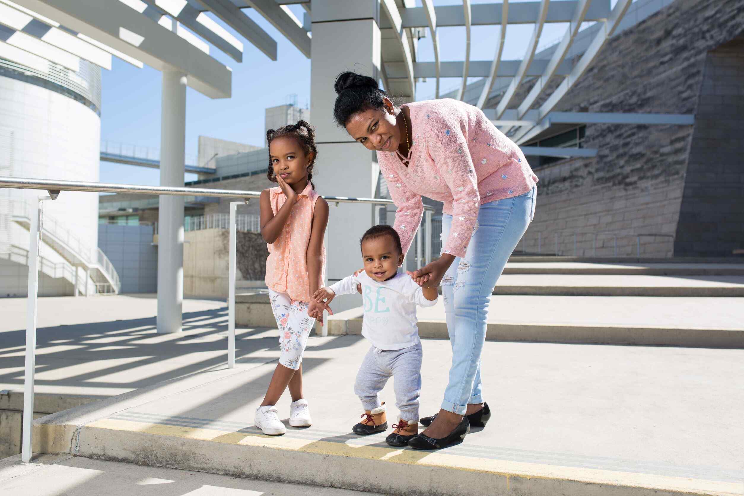 Family at San Jose City Hall