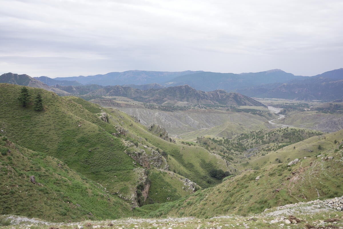 A view of the mountainous Orakzai village, located in Khyber Pakhtunkhwa, Pakistan