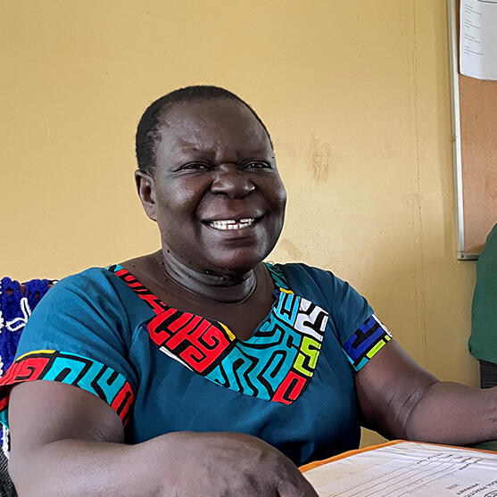 Chandiru Christine, principal of Kitgum Core Primary Teachers Training College