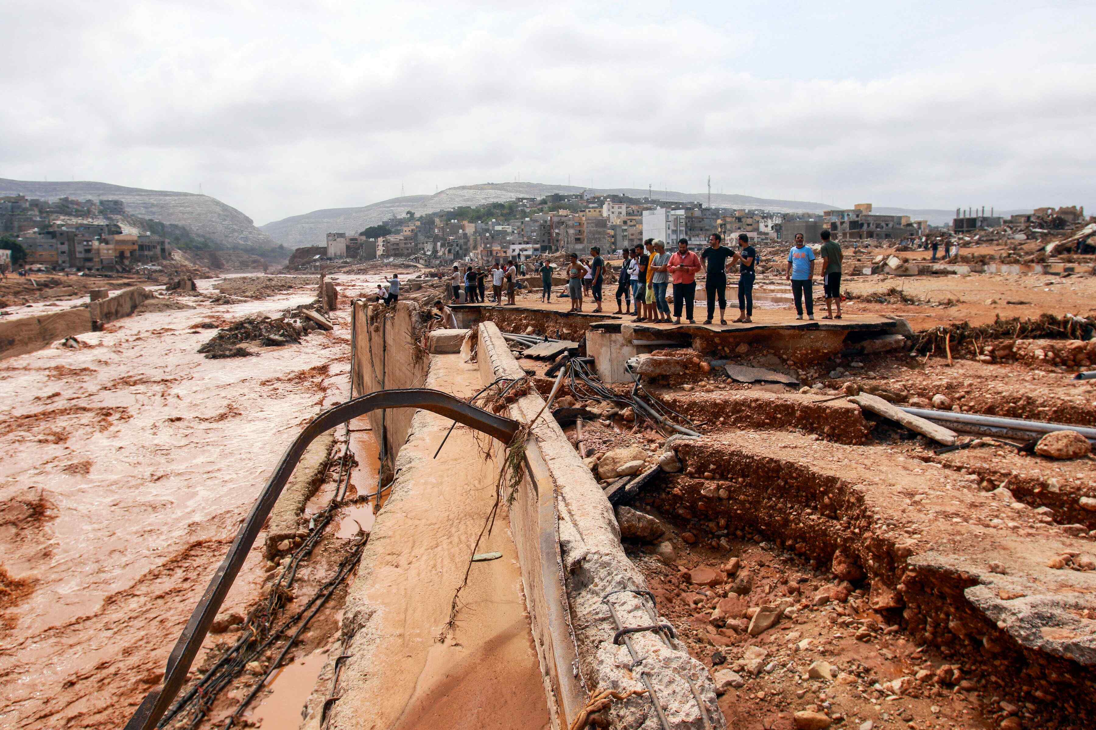 리비아를 강타한 폭풍 다니엘로 인한 홍수