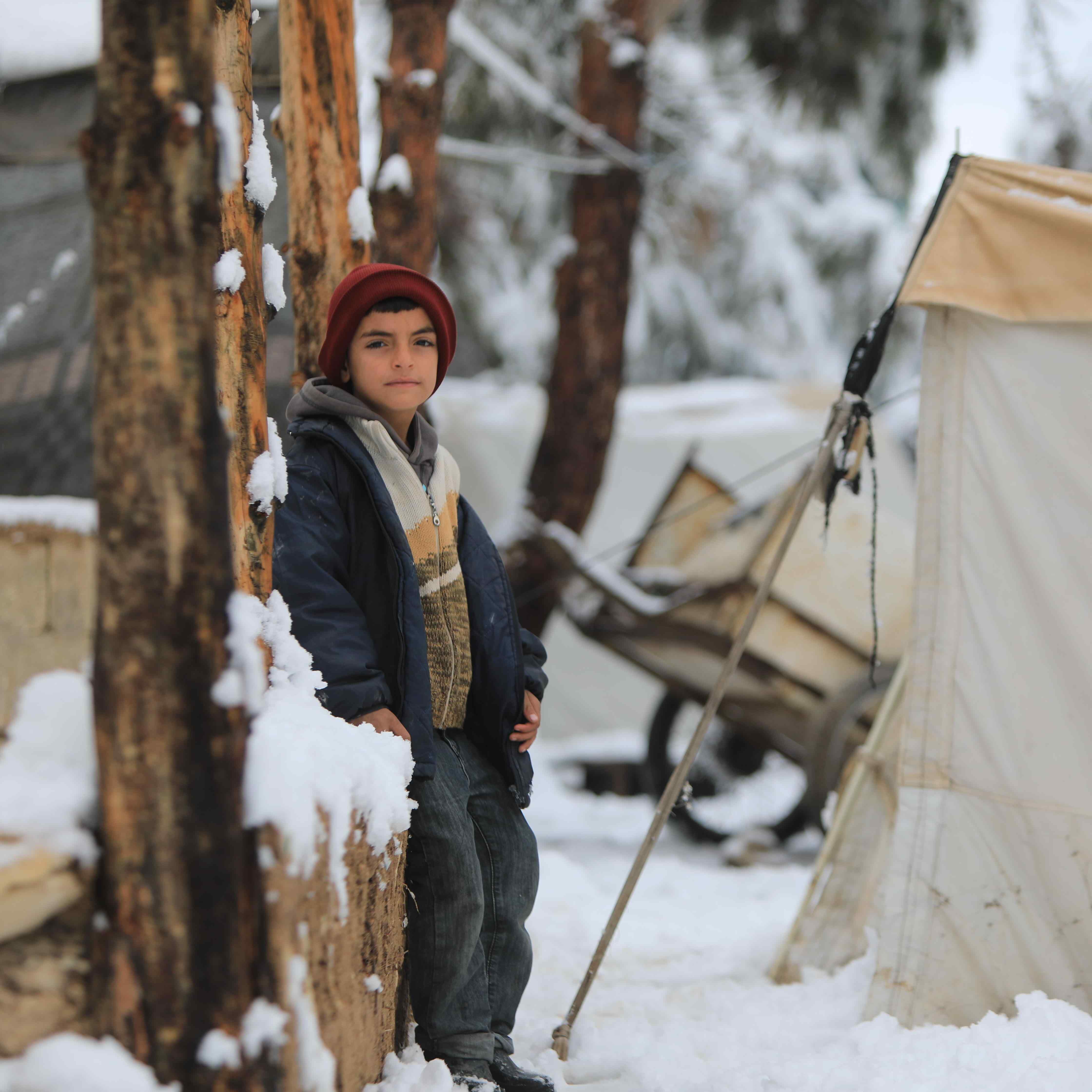 Syrian refugees' struggle for survival amid freezing cold at camps