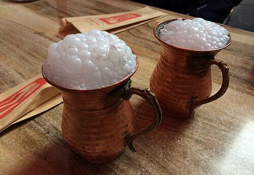 Ayran copper cups