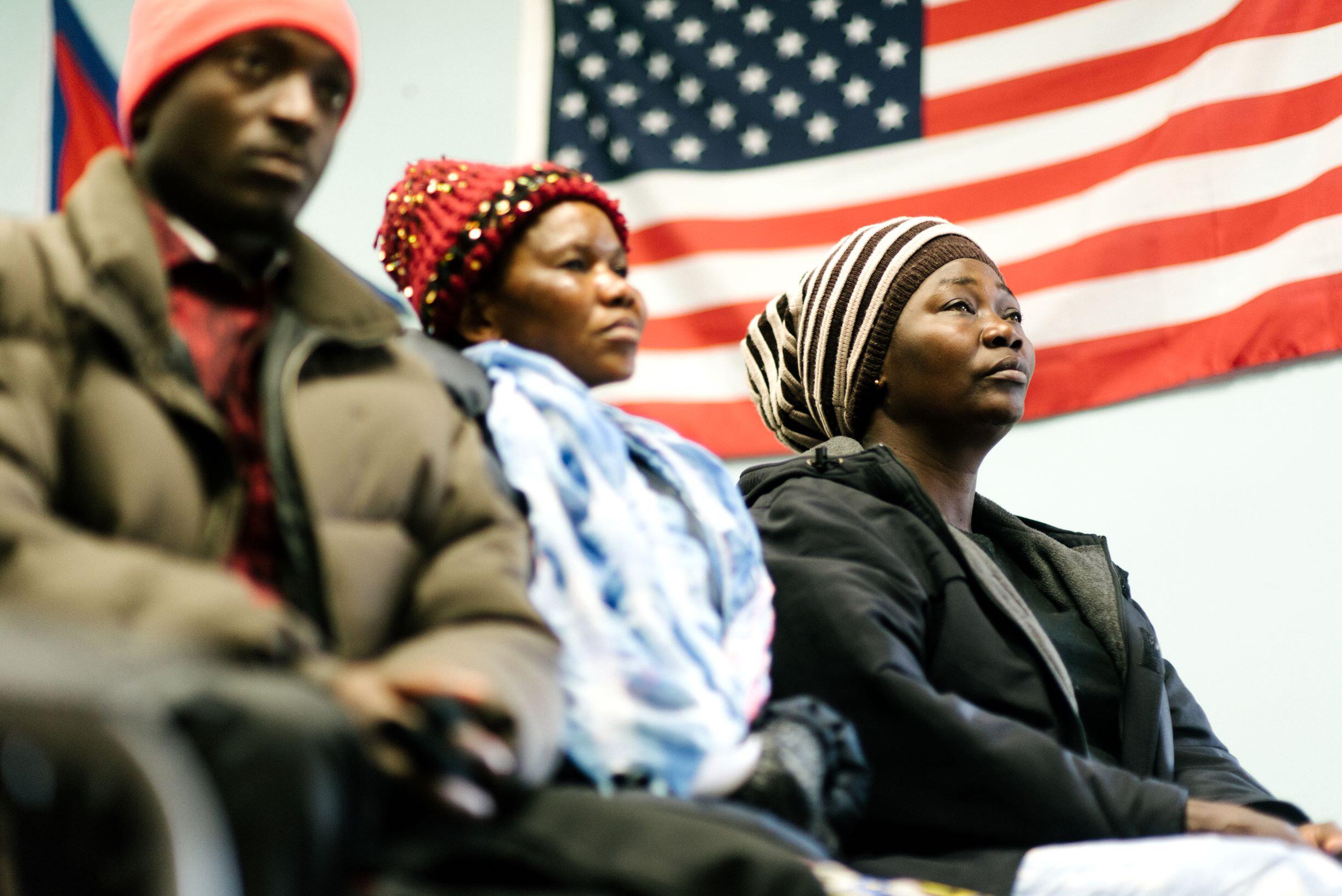 Clients participate in programs inside the IRC office in Boise.