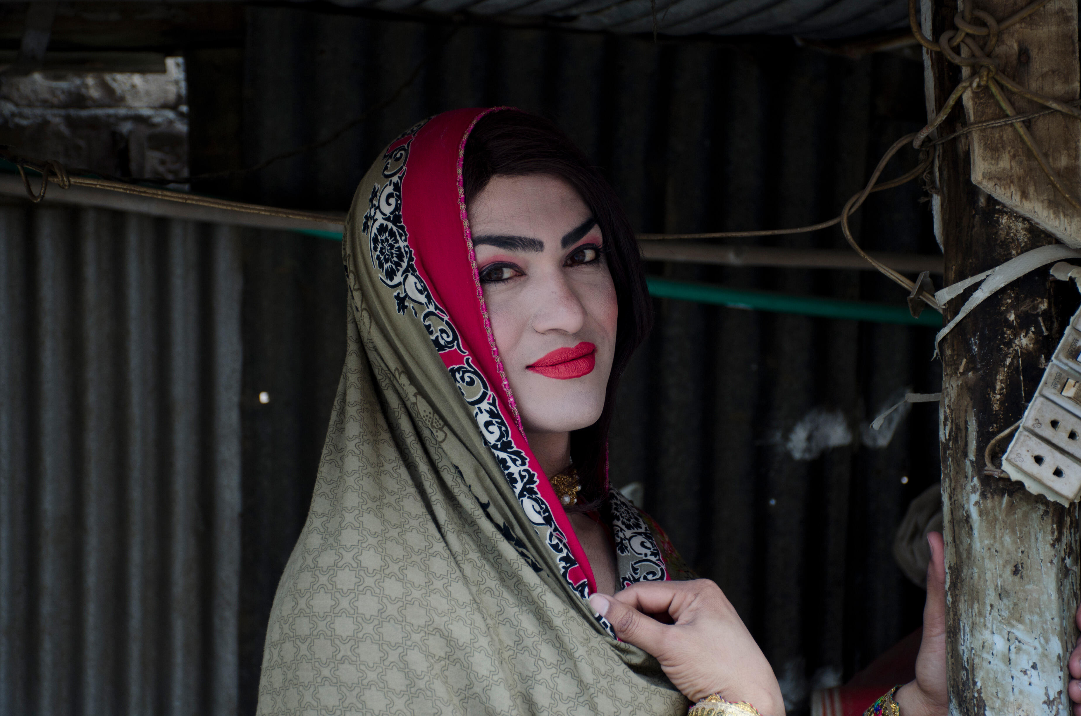 Namkeen covers her head while going out to respect the local traditions.