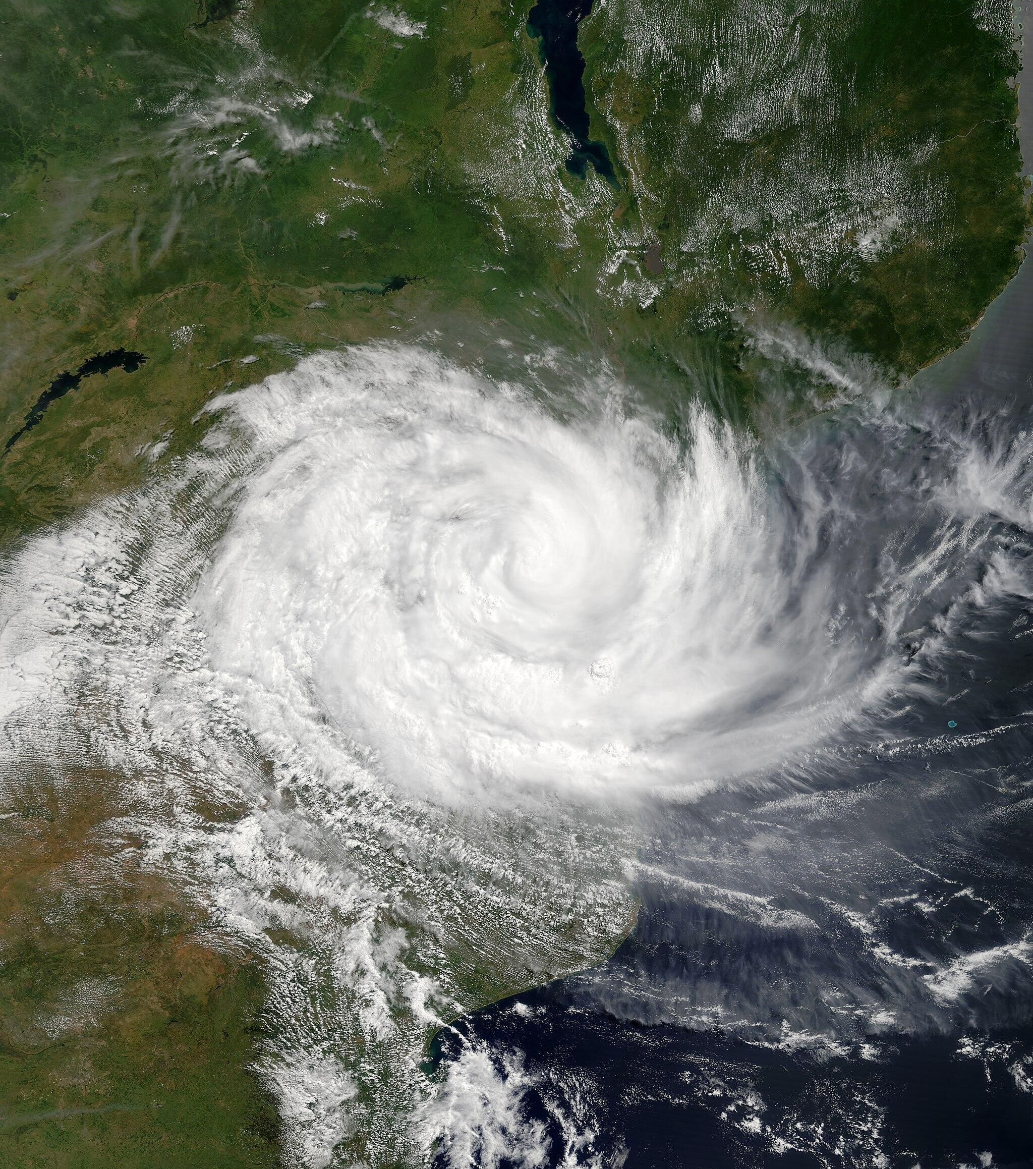 Cyclone Idai seen from space