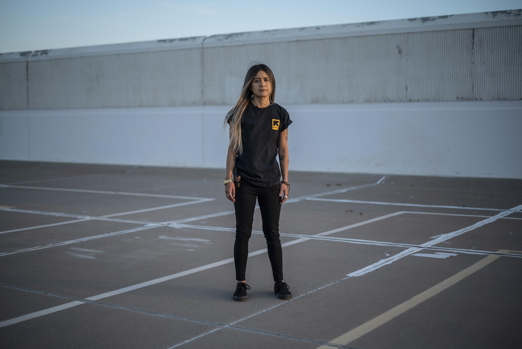 International Rescue Committee shelter specialist Alex Cruz stands outside the IRC Welcome Center in Phoenix, Arizona