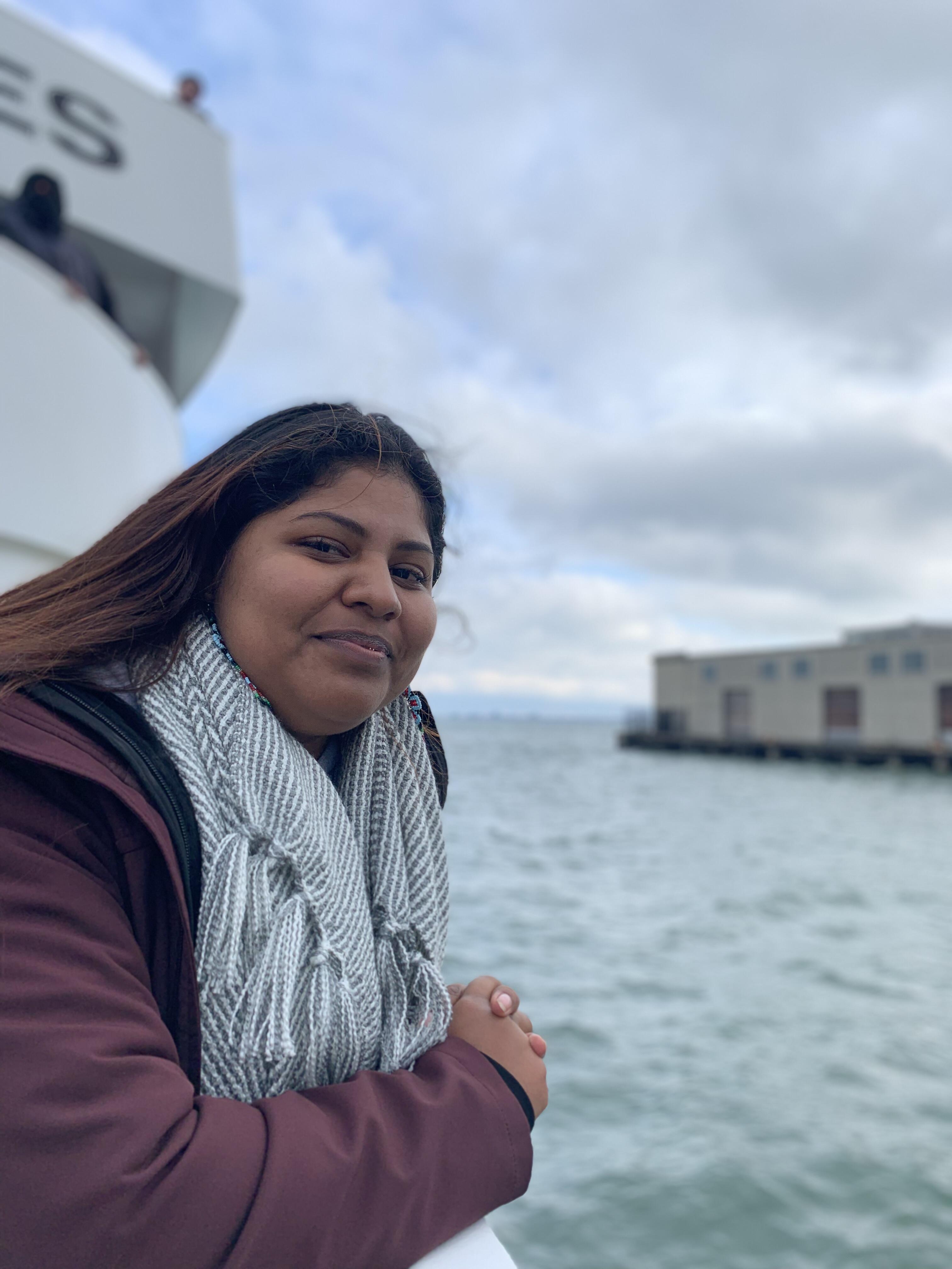 DACA recipient Lupe on the California coast