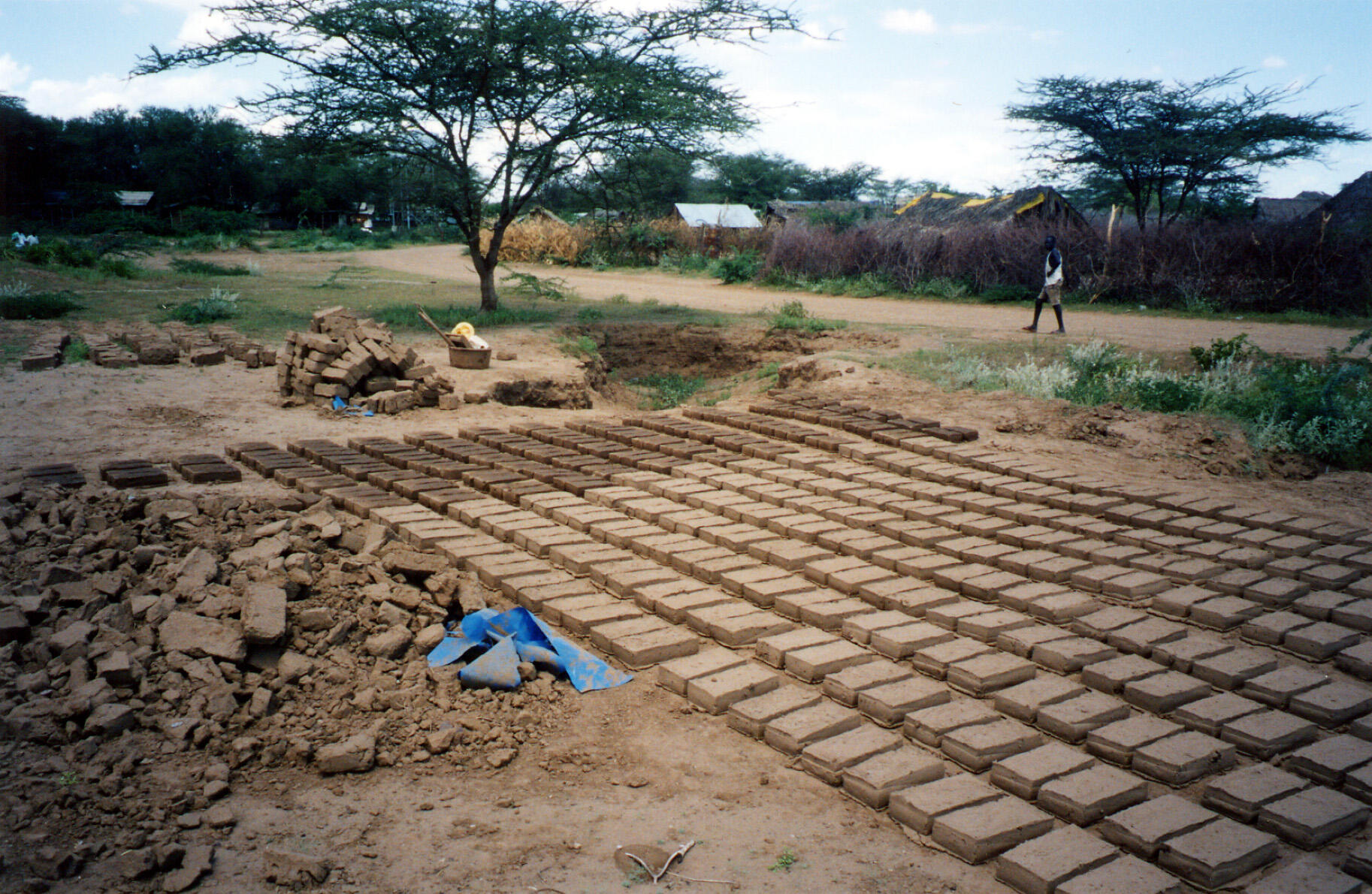 View of an agricultural area of a refugee camp in Kenya where the International Rescue Committee works and has assisted the Lost Boys of Sudan