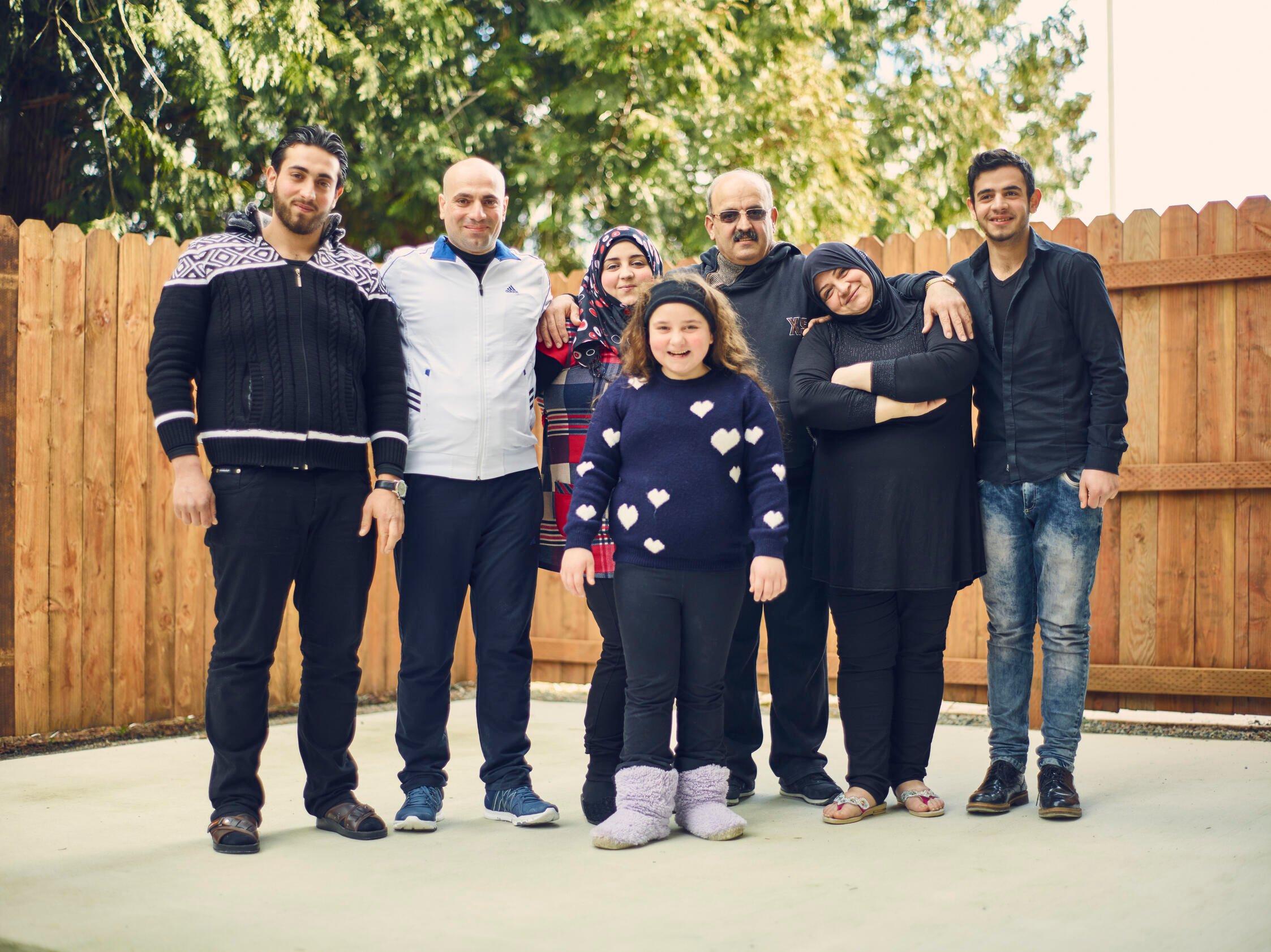 Syrian refugee family in Tukwila, Washington
