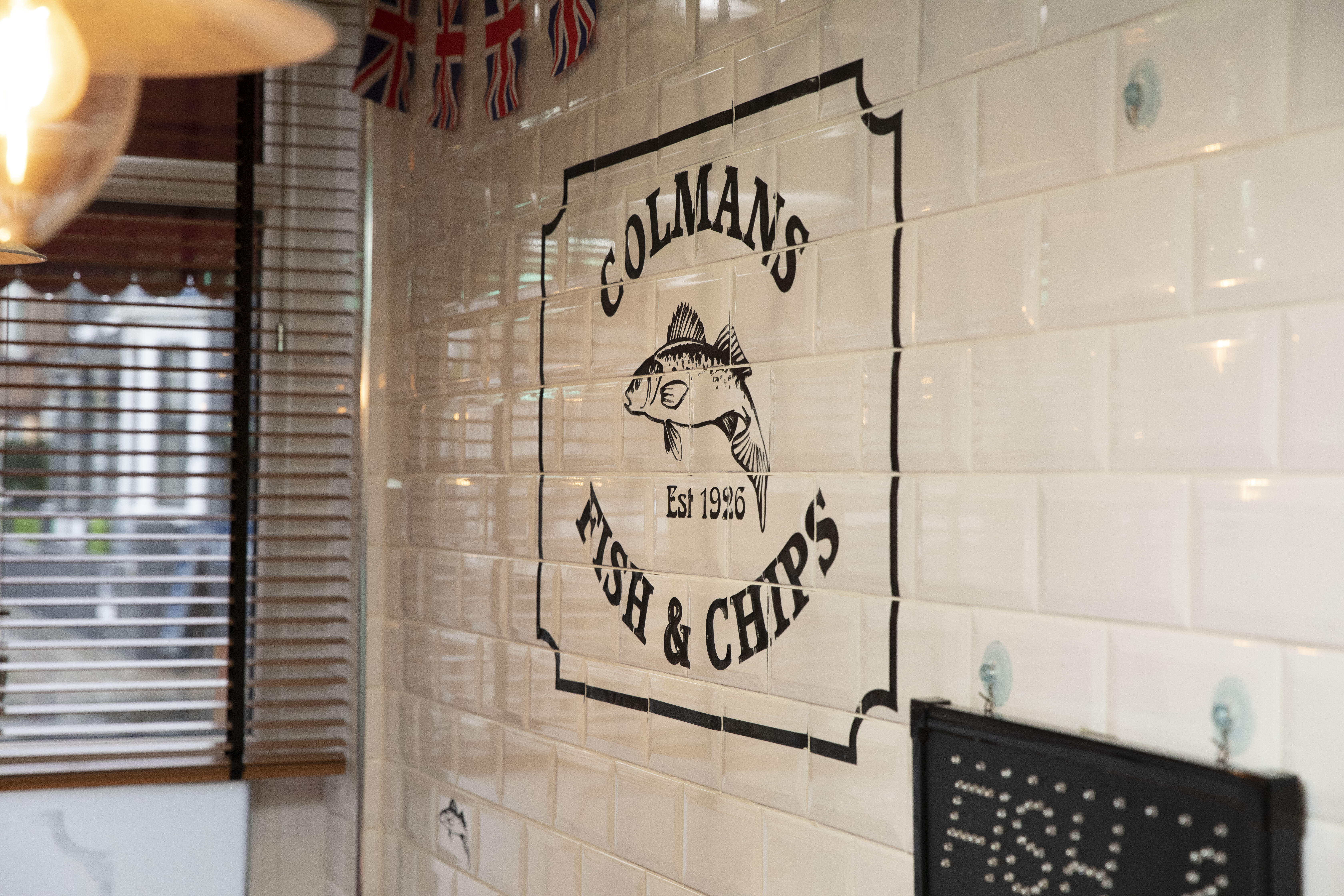 Inside of a fish and chips restaurant where Gary Lineker learnt the history of the dish