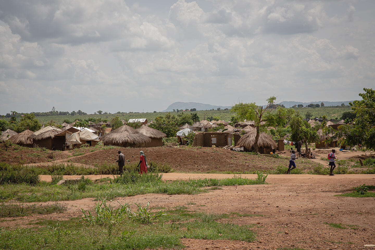 Wide angel shot of Bidi Bidi refugee settlement