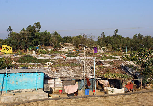 Refugees in the Cox's Bazar camp are living in extremely crowded conditions with inadequate sanitation, putting them at especially high risk for COVID-19.