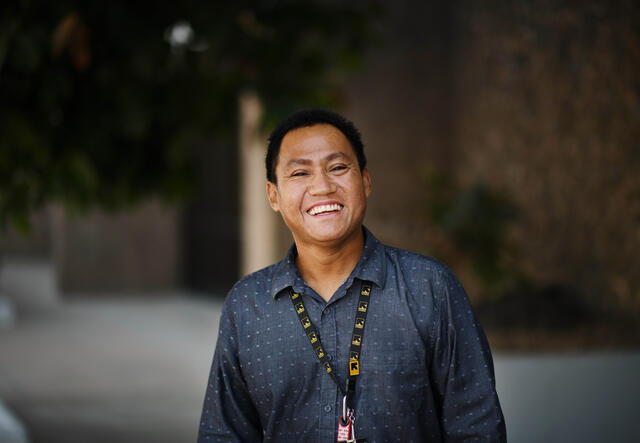 Boo Htoo, Data Support Coordinator and former refugee.