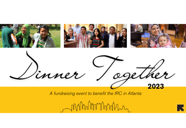 A banner advertising Dinner Together on September 23, 2023.